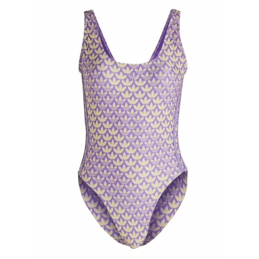 adidas - Women's Originals Monogram 3-Stripes Swimsuit 14